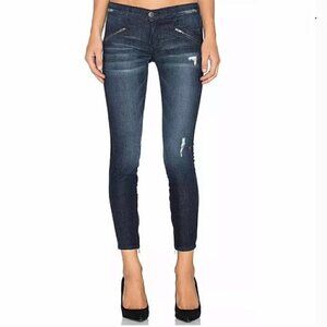Current Elliott Silverlake Zip Skinny Jeans in Sargent Destroy